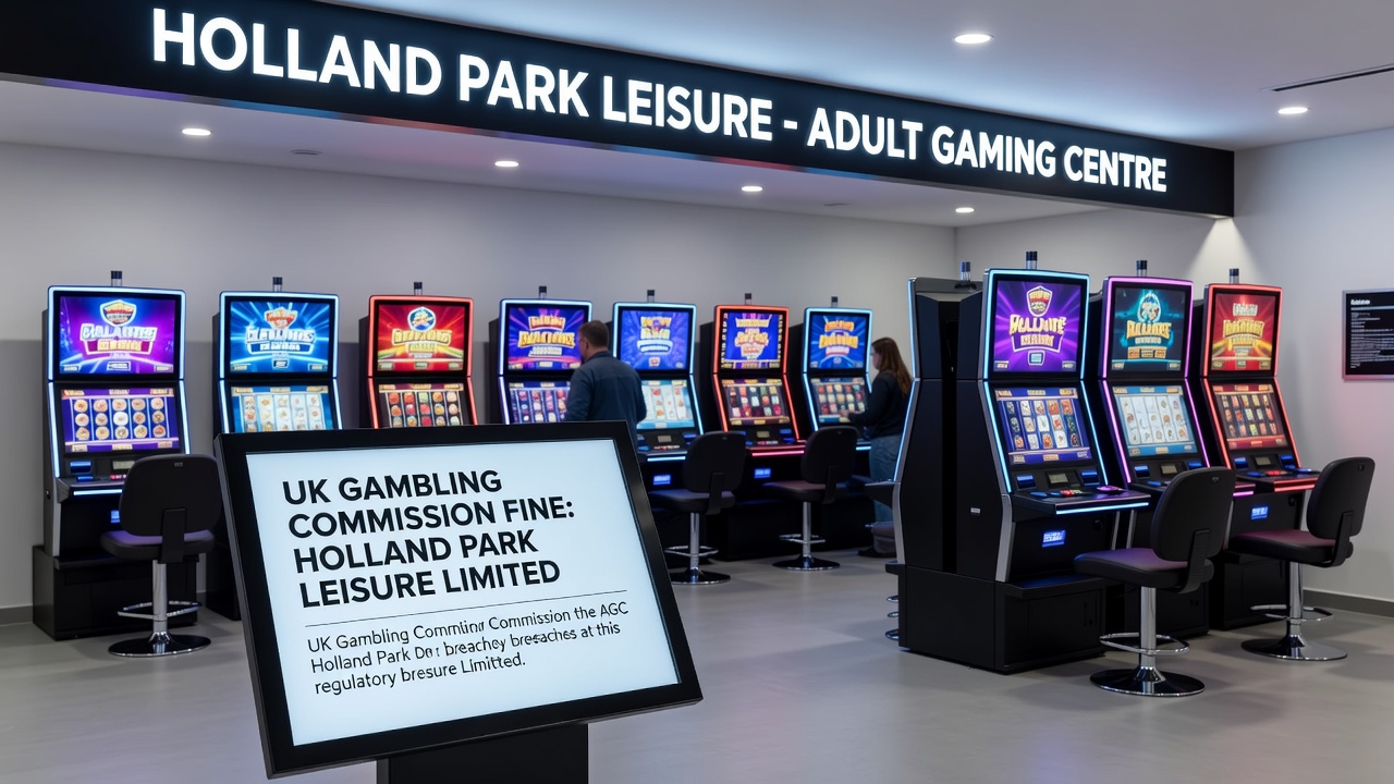 UK Gambling Commission building exterior with official signage and regulatory documents
