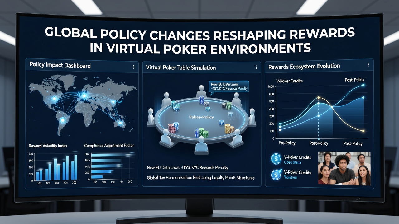 Illustration of policy impacts on poker platform reward mechanisms across regions